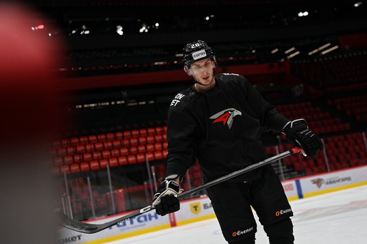 Раскатка «Авангарда» перед матчем с минским «Динамо»