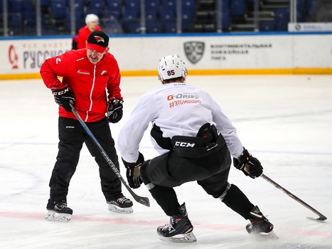 Раскатка «Авангарда» перед выездным матчем со «Спартаком»