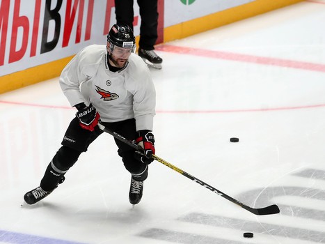 Раскатка «Авангарда» перед матчем с «Барысом»