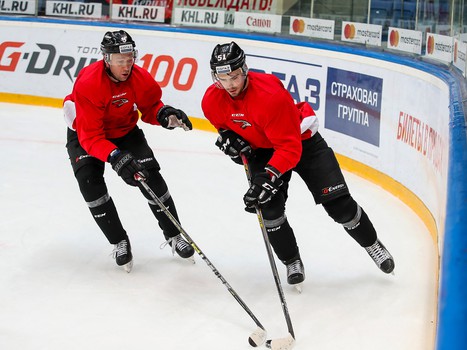 Открытая тренировка «Авангарда» для СМИ