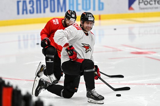 Раскатка «Авангарда» перед матчем с «Салаватом Юлаевым»