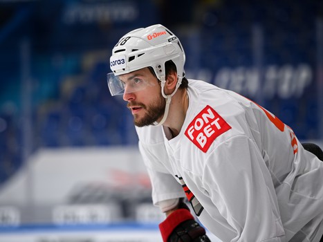 Тренировка «Авангарда» перед матчем в Нижнекамске