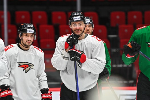 Раскатка «Авангарда» перед матчем с ХК «Сочи»