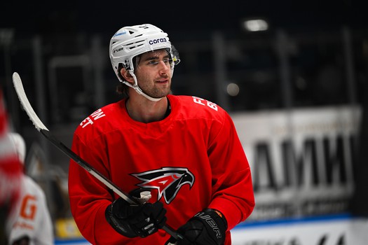 Тренировка «Авангарда» перед матчем во Владивостоке