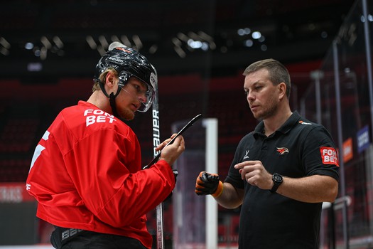 Раскатка «Авангарда» перед матчем с «Ак Барсом»