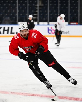 Раскатка «Авангарда» перед матчем в Минске