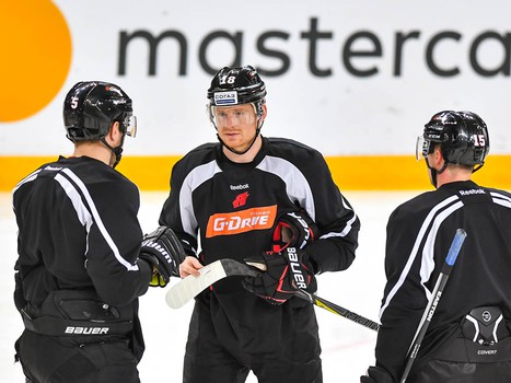 Раскатка "Авангарда" перед матчем с "Ак Барсом"