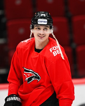 Тренировка «Авангарда» перед первым матчем серии с «Нефтехимиком»