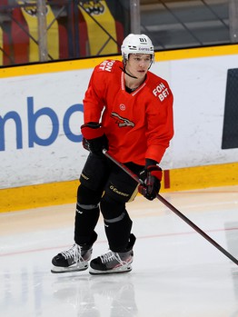 Раскатка «Авангарда» перед матчем в Череповце