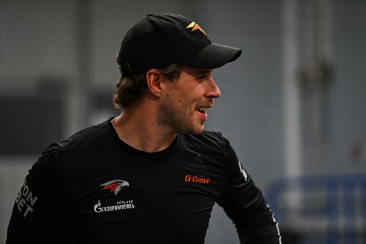 Тренировка «Авангарда» перед матчем в Казани