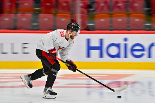 Раскатка «Авангарда» перед матчем с «Металлургом»