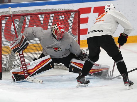 Тренировка «Авангарда» перед вторым матчем серии в Магнитогорске