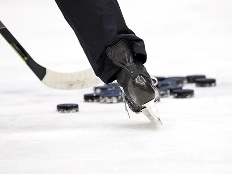 Раскатка «Авангарда» перед матчем с «Автомобилистом»