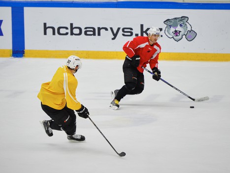 Раскатка "Авангарда" в Астане перед игрой с "Барысом"