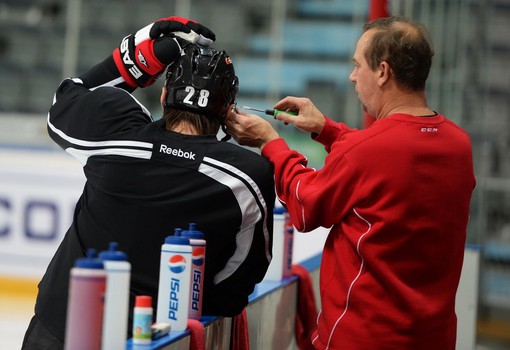 Раскатка "Авангарда" перед матчем с "Югрой" 22 сентября 2013