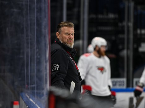 Раскатка «Авангарда» перед выездным матчем с московским «Динамо»