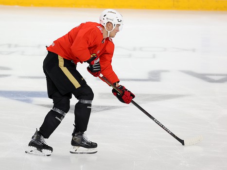 Раскатка «Авангарда» перед матчем в Магнитогорске