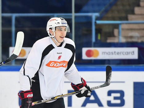 Раскатка "Авангарда" перед выездным матчем с "Сибирью"