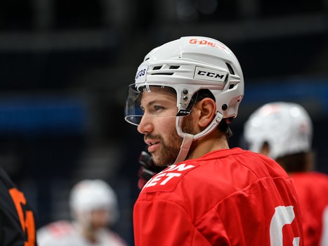 Раскатка «Авангарда» перед выездным матчем с московским «Динамо»