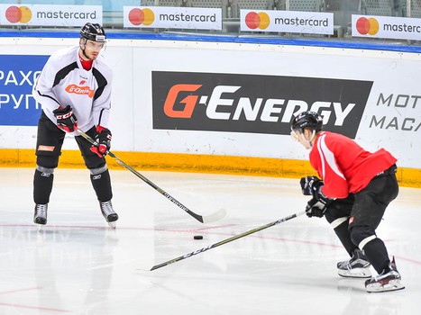 Раскатка "Авангарда" перед шестым матчем серии с "Салаватом Юлаевым"