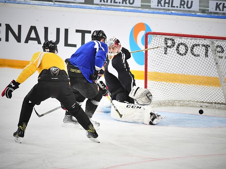 Раскатка "Авангарда" перед матчем с "Торпедо"