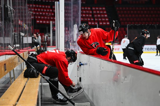 Открытая тренировка «Авангарда» для СМИ