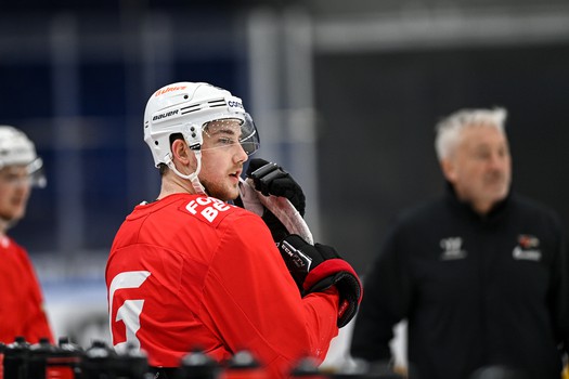 Раскатка «Авангарда» перед третьим матчем серии с «Сибирью» в Новосибирске