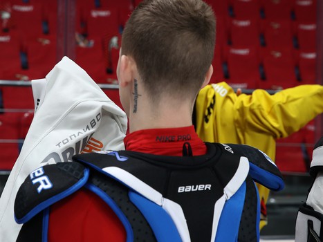 Фотографирование команды перед плей-офф