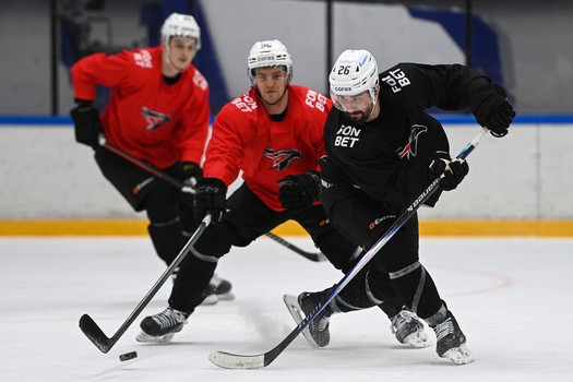 Тренировка «Авангарда» в Хоккейной Академии