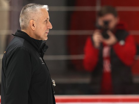 Тренировка «Авангарда» перед матчем с «Нефтехимиком»