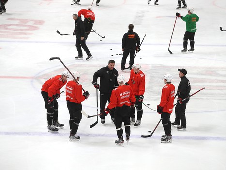 Тренировка «Авангарда» перед выездом