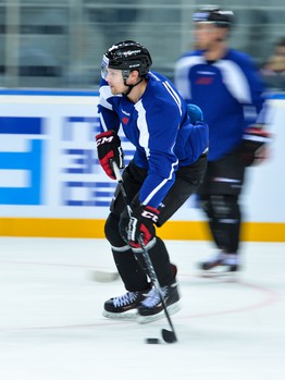 Раскатка "Авангарда" перед матчем с "Магниткой"