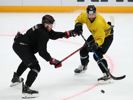 Раскатка «Авангарда» перед матчем с «Сибирью»