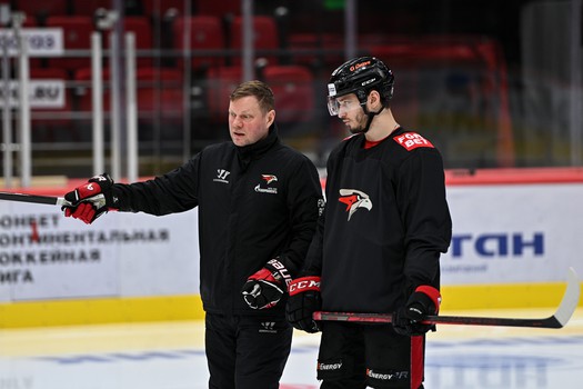 Раскатка «Авангарда» перед первым матчем серии с «Сибирью»