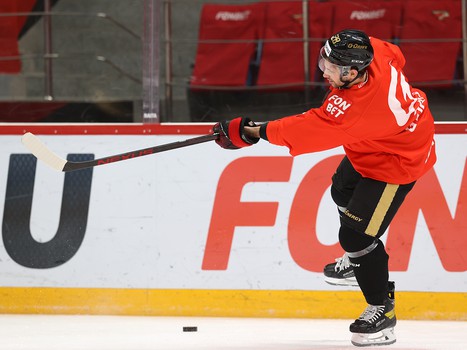 Раскатка «Авангарда» перед матчем с «Витязем»