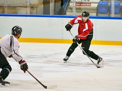 Раскатка "Авангарда" перед вторым матчем с "РоКи"