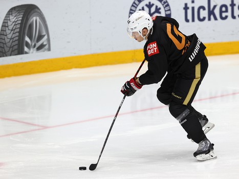 Тренировка «Авангарда» перед матчем в Новосибирске