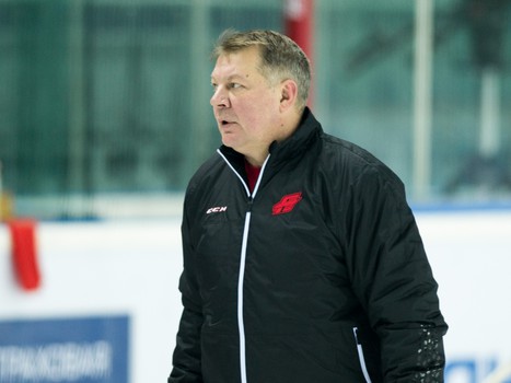 Андрей Яковенко и Юрий Панов на тренировке "Авангарда"