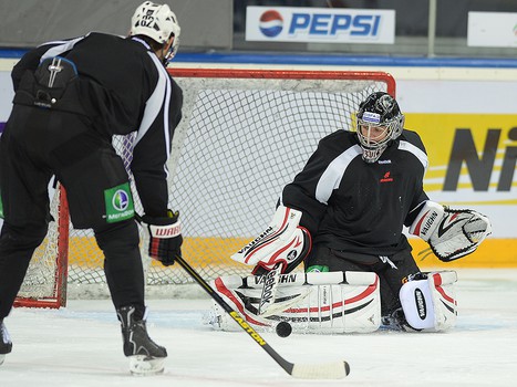 Раскатка "Авангарда" в Казани перед матчем с "Ак Барсом" 15 сентября 2013