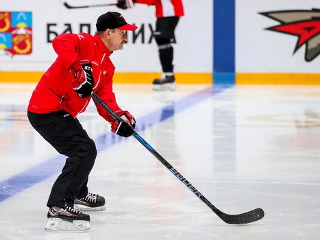 Раскатка «Авангарда» перед матчем с «Сибирью»