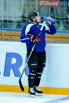 Раскатка "Авангарда" перед матчем с "Салаватом Юлаевым"