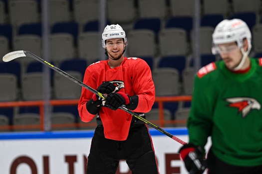 Тренировка «Авангарда» в Хабаровске