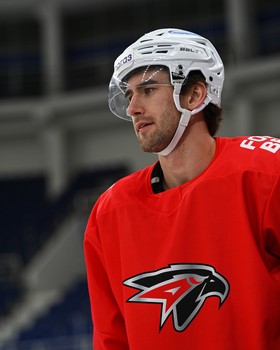 Тренировка «Авангарда» перед матчем в Тольятти