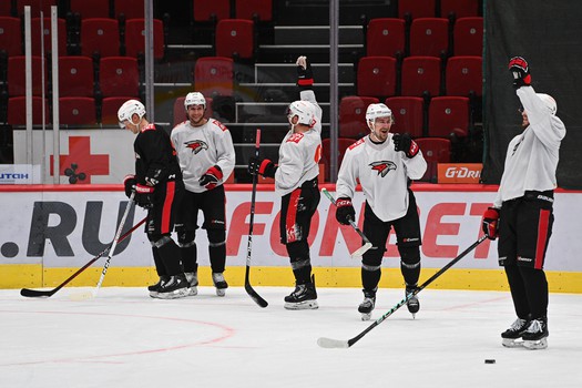 Тренировка «Авангарда» в Омске