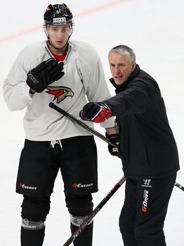 Раскатка «Авангарда» перед матчем с «Автомобилистом»