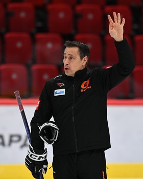 Тренировка «Авангарда» перед матчем с «Металлургом»