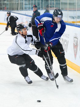 Раскатка "Авангарда" перед домашним матчем против СКА