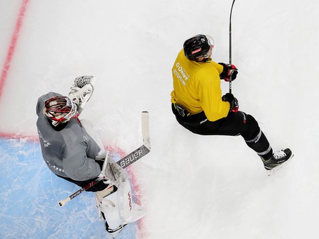 Раскатка «Авангарда» перед матчем с «Сибирью»