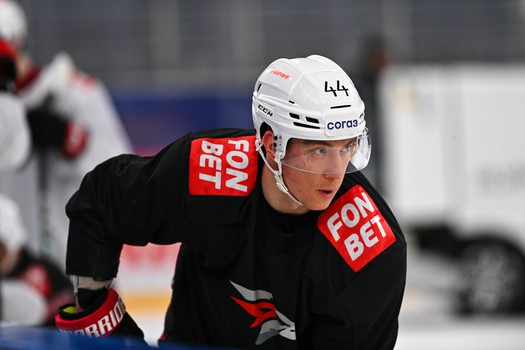 Раскатка «Авангарда» перед матчем в Тольятти