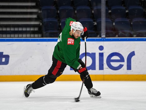 Раскатка «Авангарда» перед выездным матчем с московским «Динамо»